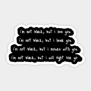 black power quotes Sticker